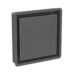 Grilă de ventilație ascunsă VentZero T-PL-R cu colțuri drepte, vedere din unghi