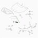 Schemă suport tijă capotă Toyota Prius V 2012–2017, reper 53452-47020